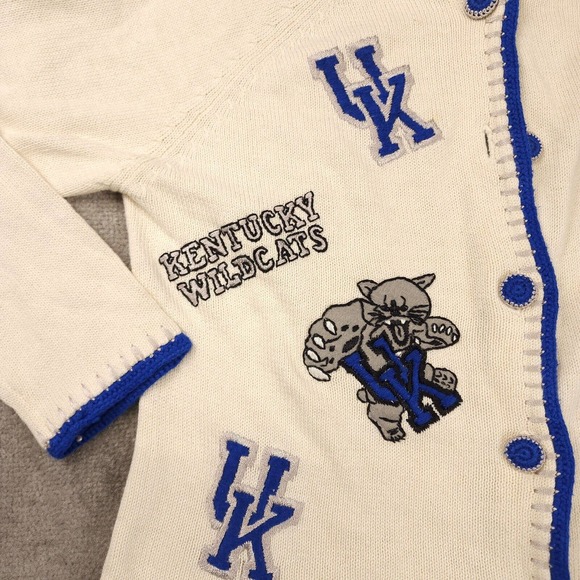 VTG Kentucky Wildcats Cardigan-rare find EUC/a beauty Sz M Let the madness begin - Picture 3 of 8